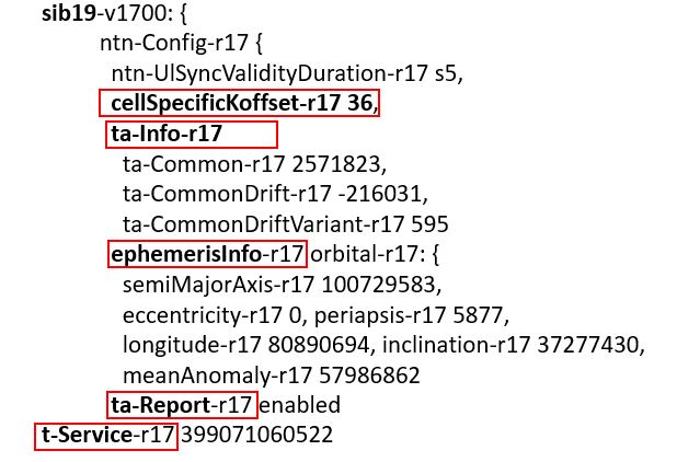 System Information 19 provide access for assistance information such as comman TA, orbit epheris and K-offset